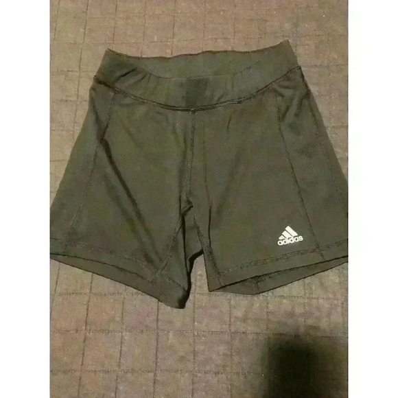 Adidas Climalite Spandex All Black Shorts Small 5in inseam‎ - Picture 1 of 6